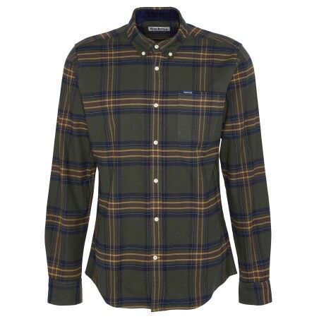Flannel Barbour Shirts Mens Barbour Portdown Tailored Long-Sleeved