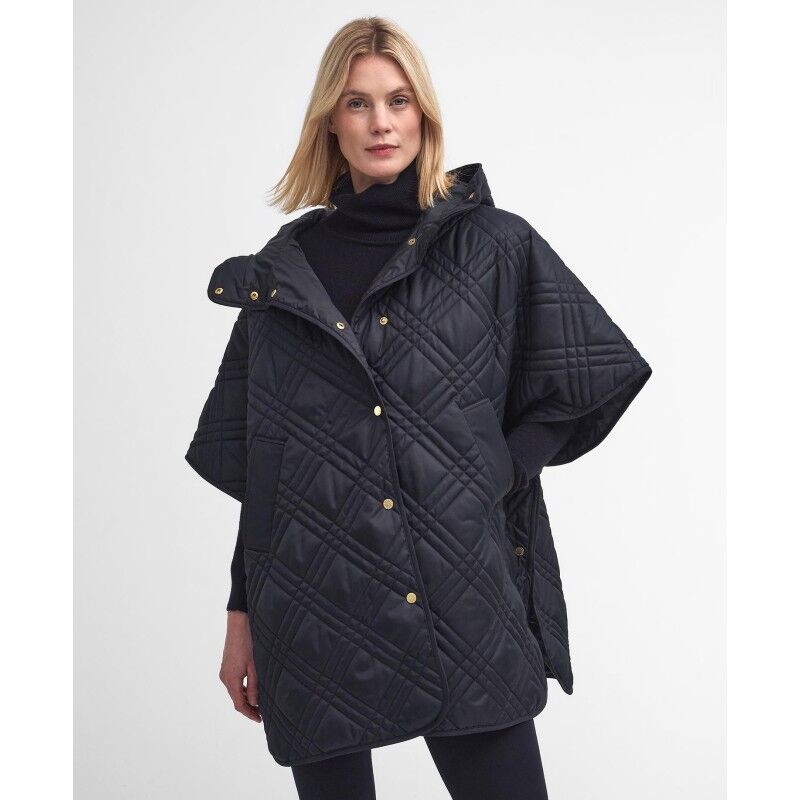 Barbour Astor Quilted Cape - Casaco penas mulher | Hardloop