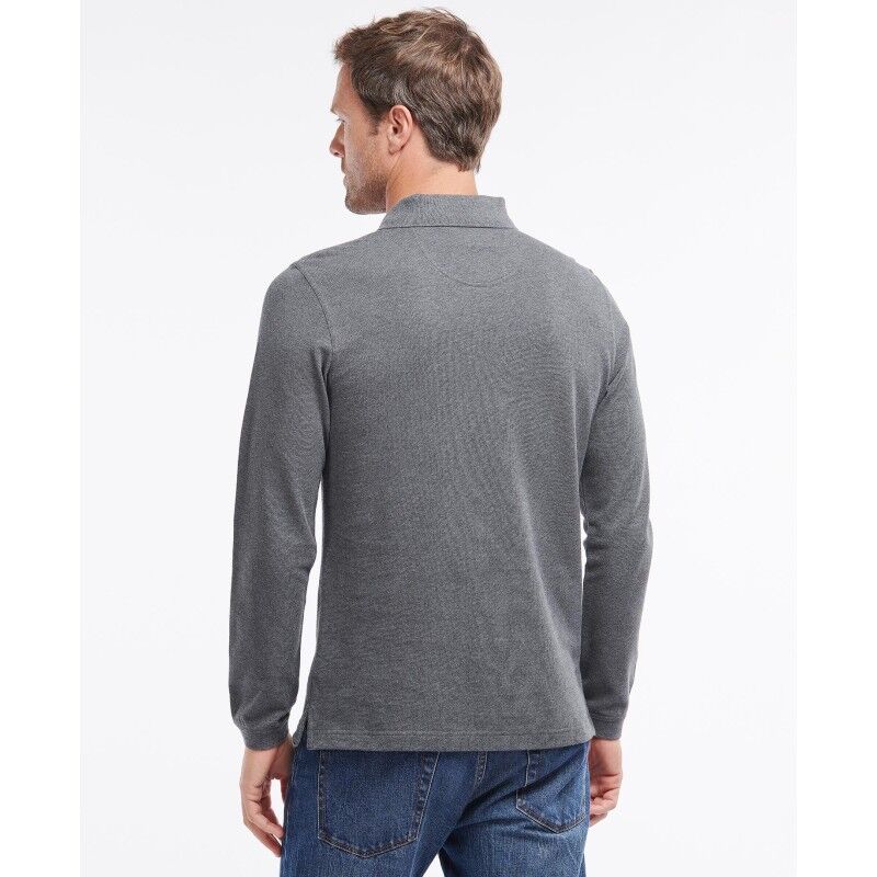 Barbour Essential L/S Tartan Pique Polo Shirt - Kragtröja - Herr | Hardloop