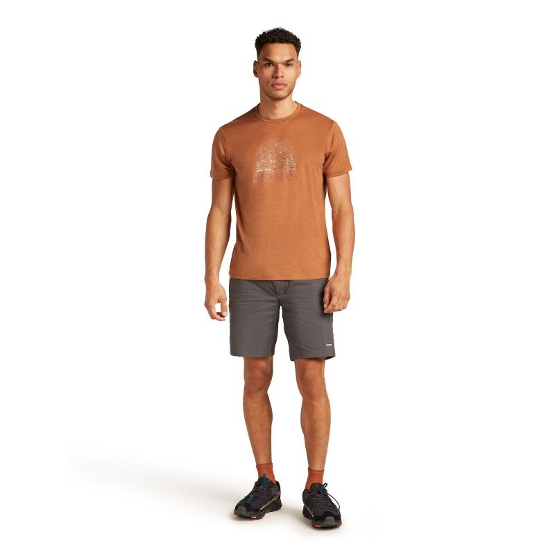 Icebreaker Merino 150 Tech Lite III SS Tee Van Camp - Merinoshirt - Heren | Hardloop