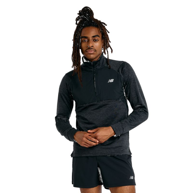 New Balance Athletics Heat Grid 1/2 Zip - Giacca in pile - Uomo | Hardloop