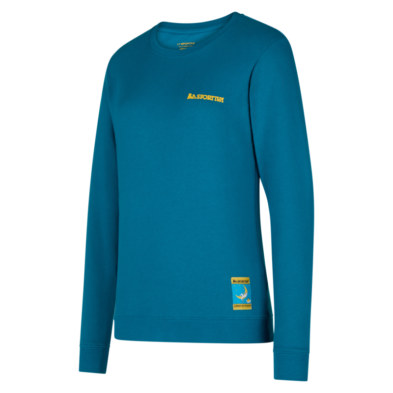 La Sportiva Climbing on the Moon Sweatshirt W - Bluza z kapturem damska | Hardloop