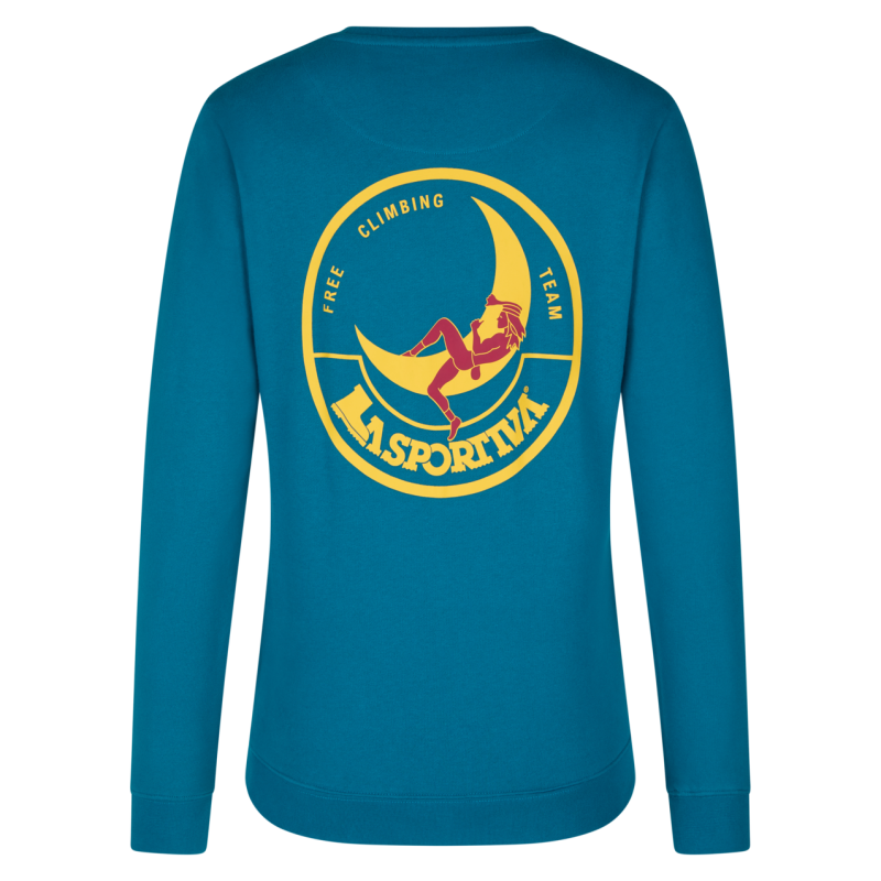 La Sportiva Climbing on the Moon Sweatshirt W - Bluza z kapturem damska | Hardloop