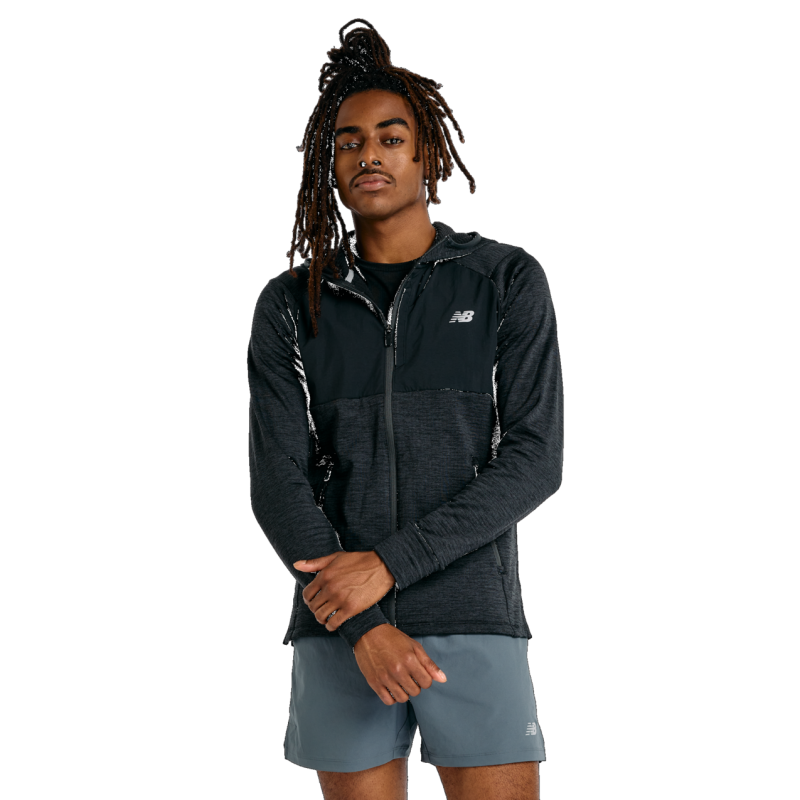 New Balance Heat Grid Hooded Full Zip - Giacca running - Uomo | Hardloop