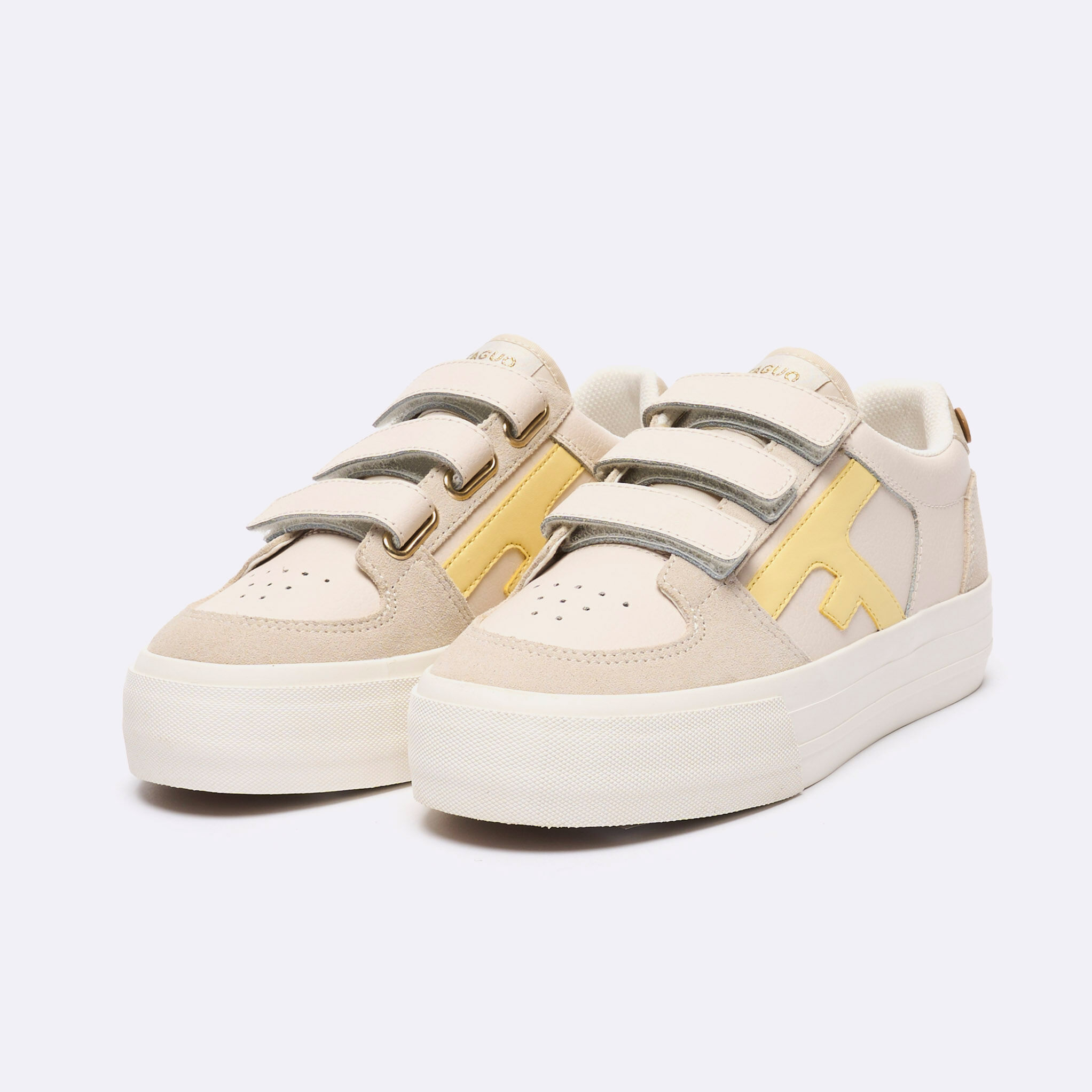 Faguo Walnut Platform Velcro - Miejskie buty damskie | Hardloop
