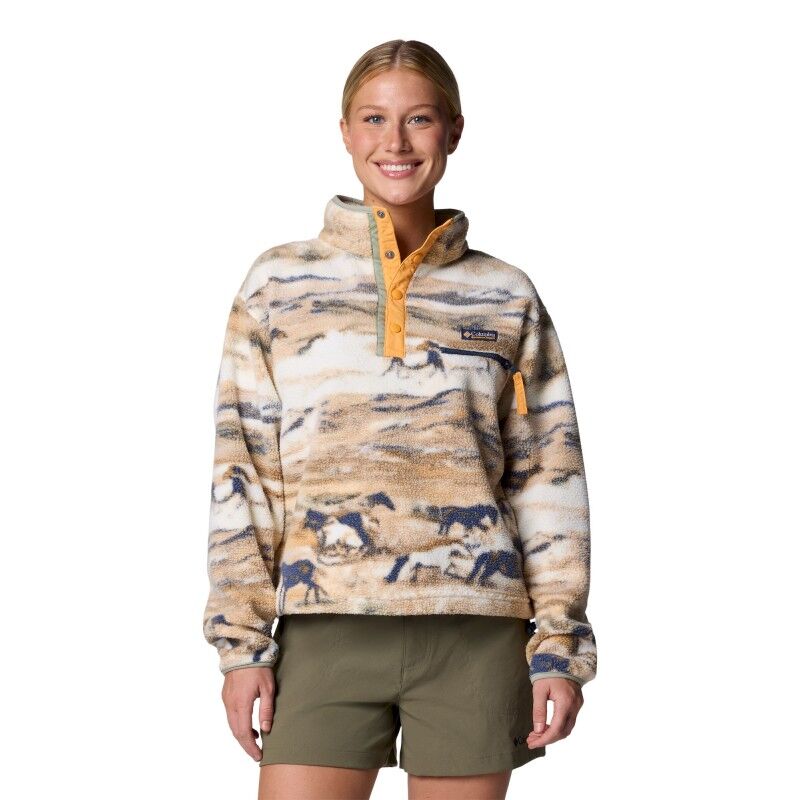 Columbia Helvetia II Printed Cropped Half Snap - Giacca in pile - Donna | Hardloop