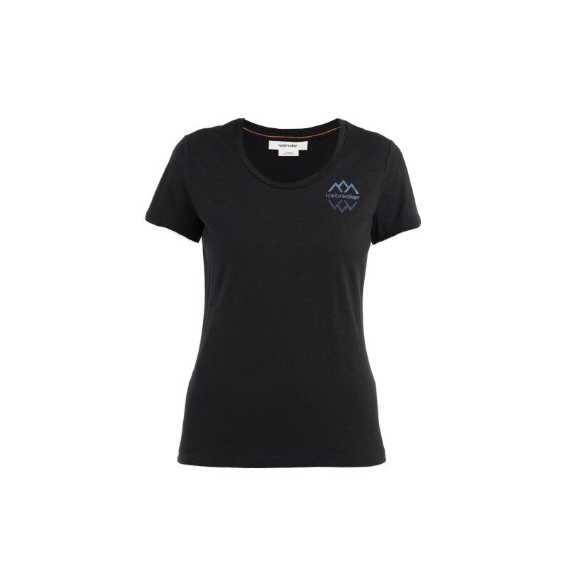 icebreaker Merino Tech Lite III SS Scoop Tee IB Logo Reflections - Koszulka z wełny Merino® damska | Hardloop