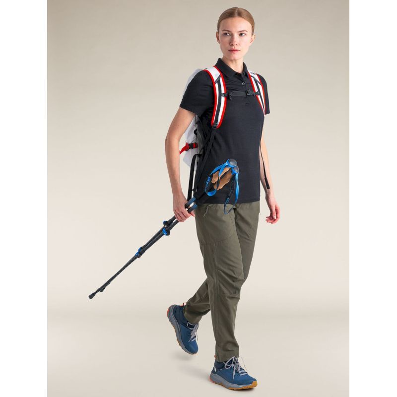 icebreaker Merino 150 Tech Lite III SS Polo - Camiseta de lã merino mulher | Hardloop