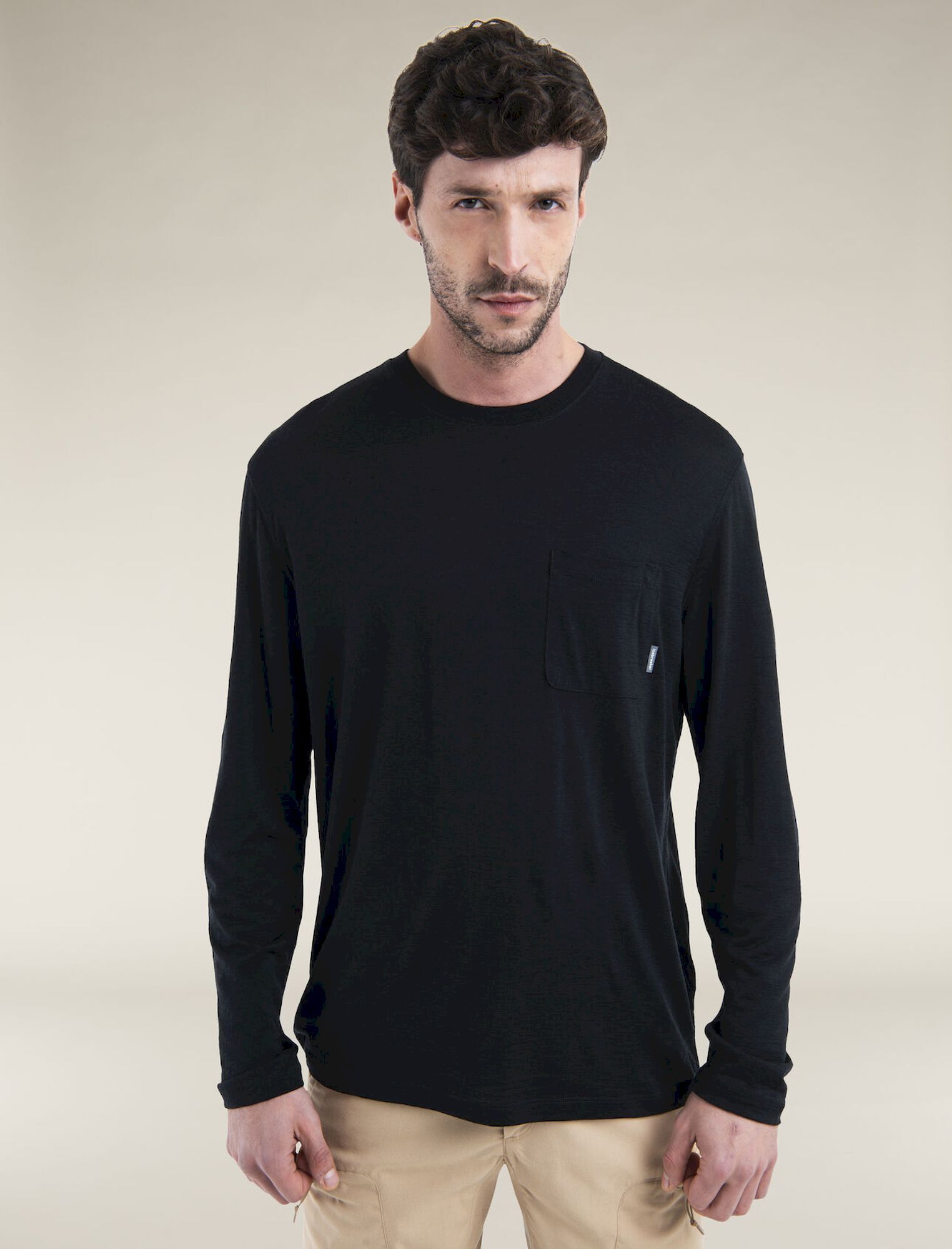 icebreaker Merino Tech Lite III LS Relaxed Pocket Tee - Camiseta de merino - Hombre | Hardloop