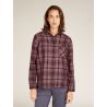 Icebreaker Merino 200 Dawnder LS Flannel Shirt Plaid - Chemise femme | Hardloop