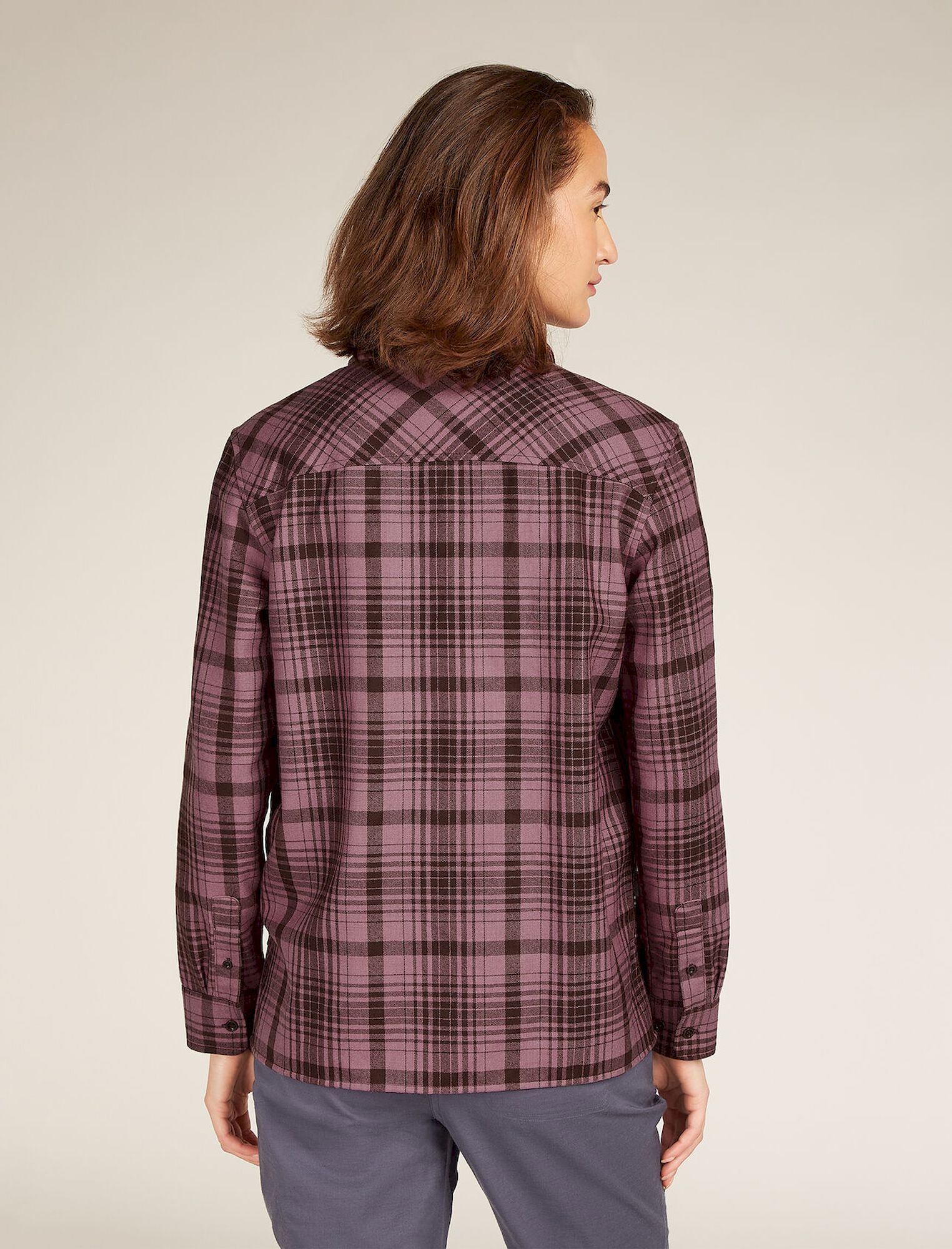 Icebreaker Merino 200 Dawnder LS Flannel Shirt Plaid - Shirt - Women's | Hardloop