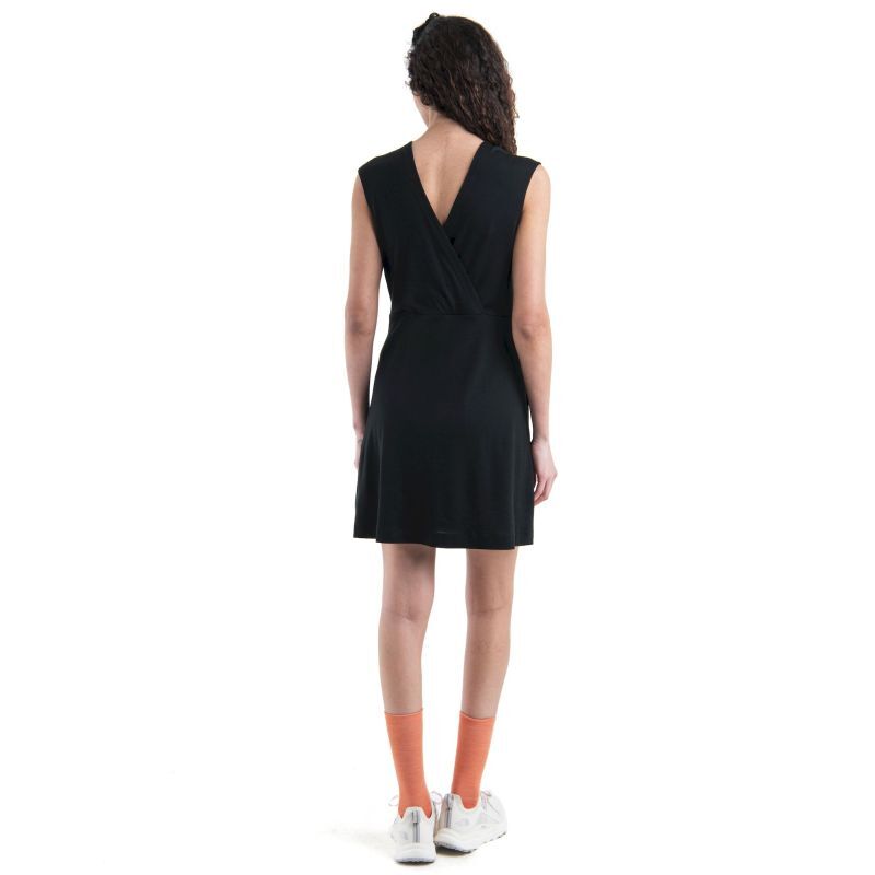 icebreaker Merino 200 Granary Sleeveless V Neck Dress - Merinoull Klänning - Dam | Hardloop