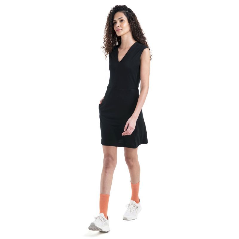 icebreaker Merino 200 Granary Sleeveless V Neck Dress - Abito in lana merino - Donna | Hardloop
