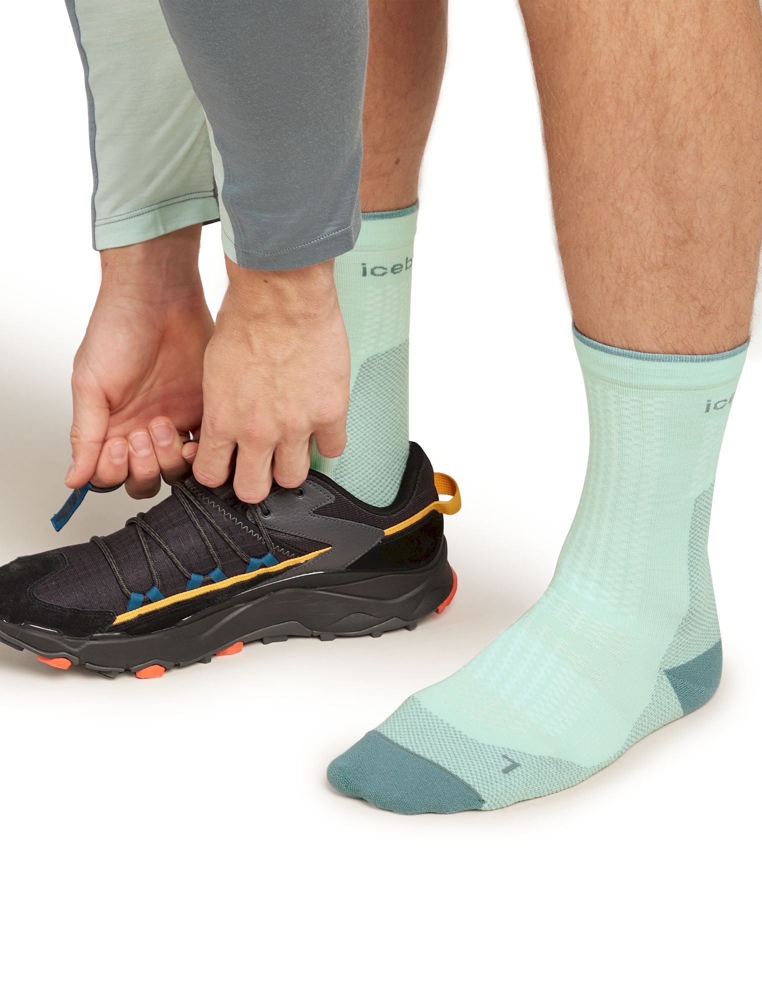 Icebreaker Herren Medium Crew Socke – Atmungsaktiv, Geruchshemmend, Gepolstert
