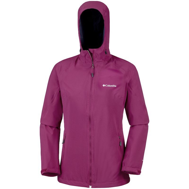 Hot pink clearance columbia rain jacket