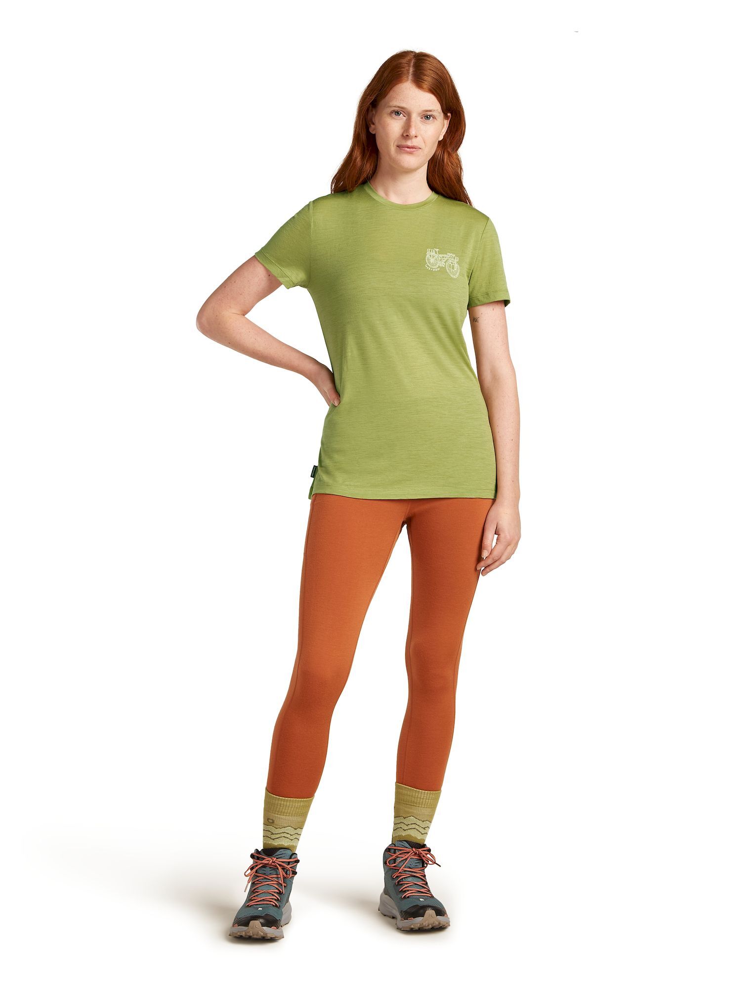 icebreaker Merino 150 Tech Lite SS Tee Adventure Ride - Koszulka z wełny Merino® damska | Hardloop