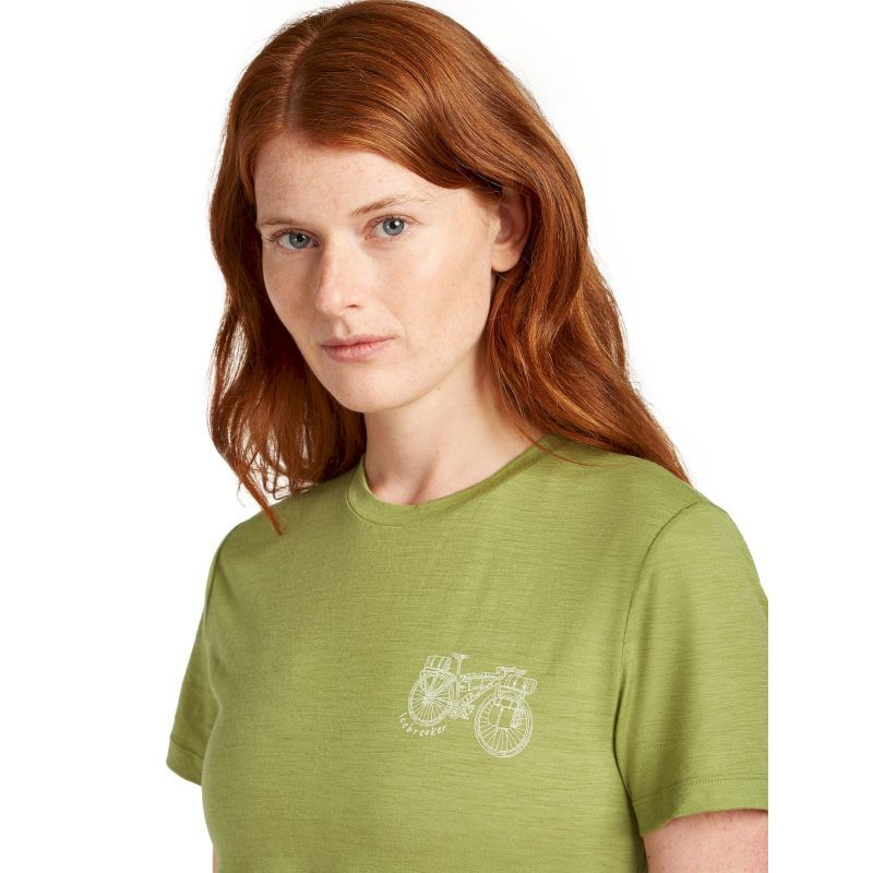 icebreaker Merino 150 Tech Lite SS Tee Adventure Ride - Koszulka z wełny Merino® damska | Hardloop