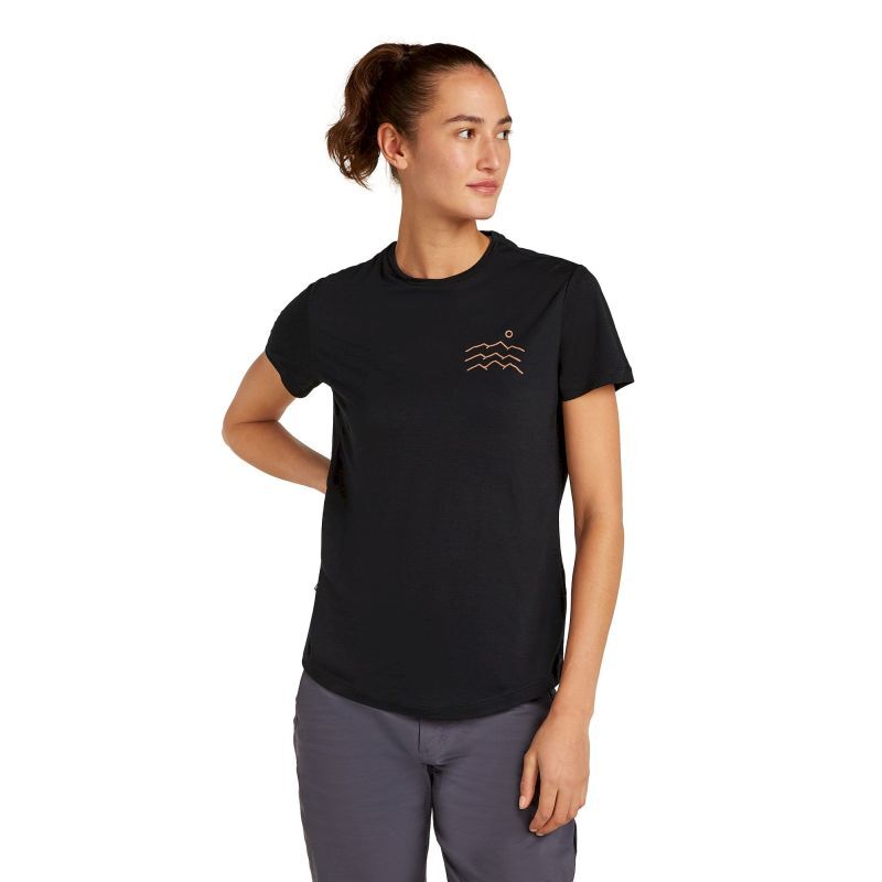 icebreaker Merino Blend 125 Cool-Lite Sphere SS Tee Across the Peaks - Koszulka z wełny Merino® damska | Hardloop