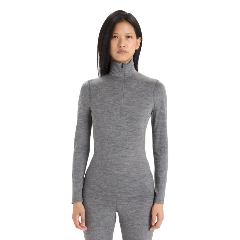 200 Oasis LS Half Zip - Camisola térmica de lã merino mulher