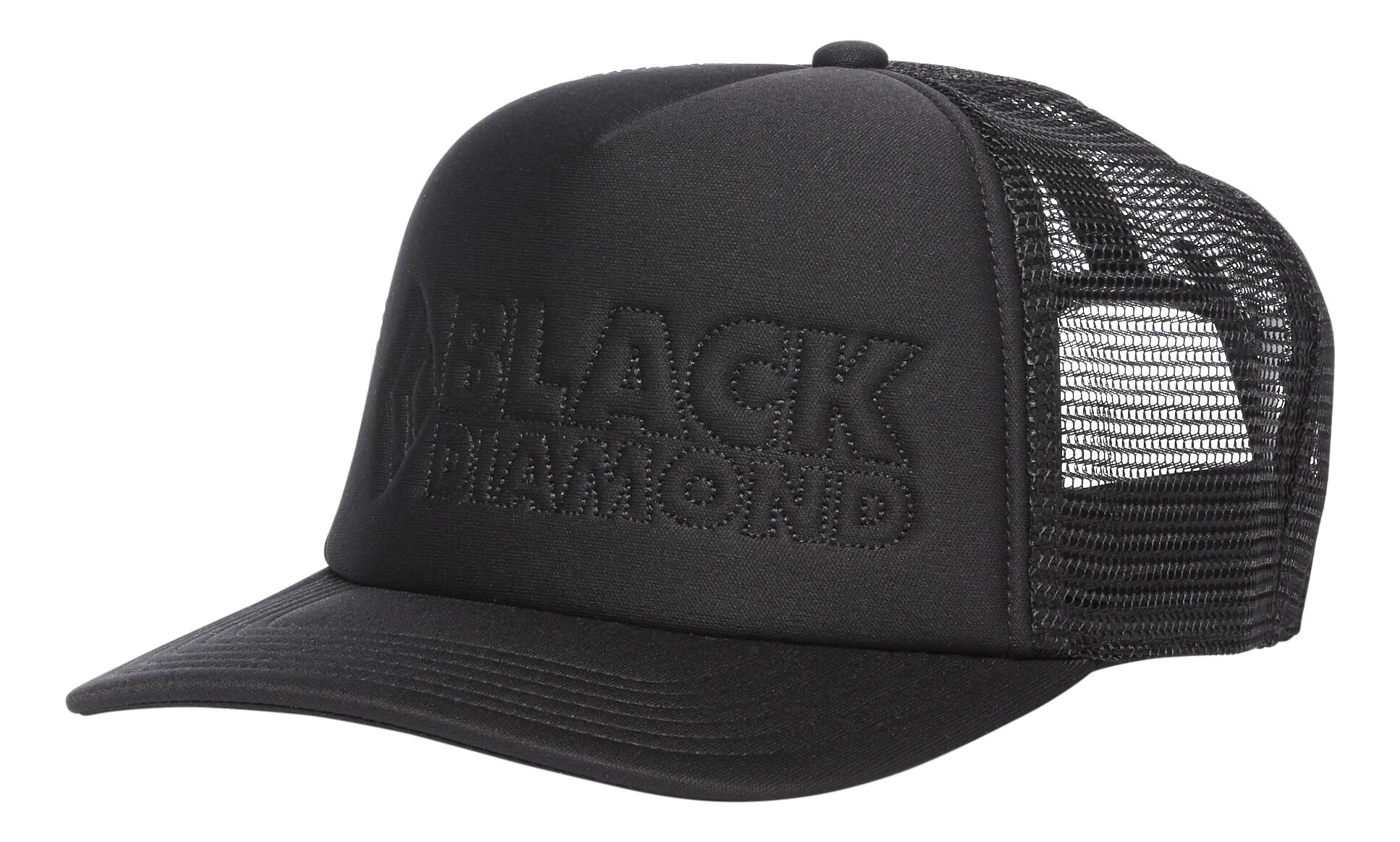 Black Diamond Flat Bill Trucker Hat - Cap