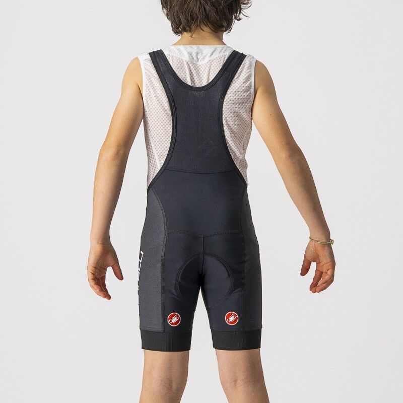 Castelli Jr Competizione Bibshort - Spodenki kolarskie z szelkami rowerowe dziecięce | Hardloop