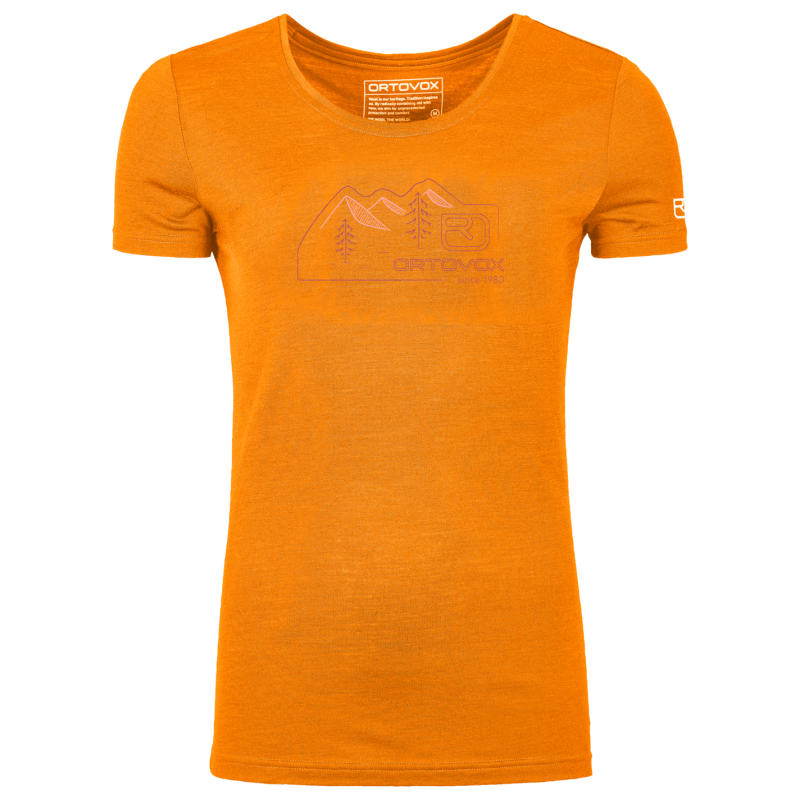 Ortovox 150 Cool Vintage Badge TS - T-shirt en laine mérinos femme | Hardloop