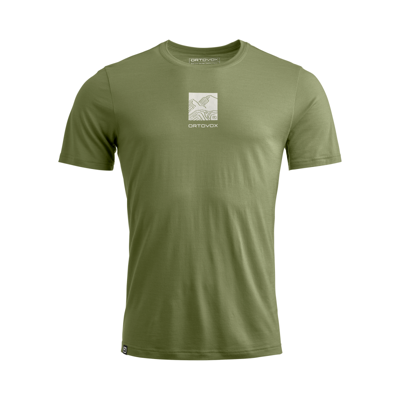 120 Cool Tec Abstract TS - Merinoshirt - Herren