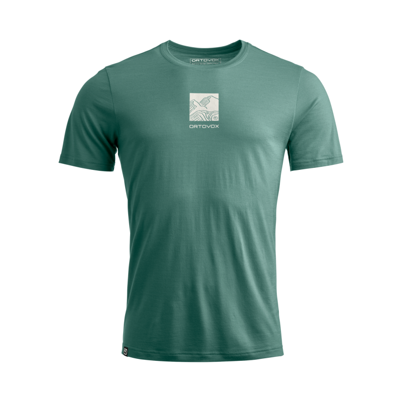 Ortovox 120 Cool Tec Abstract TS - Merinoshirt - Herren | Hardloop