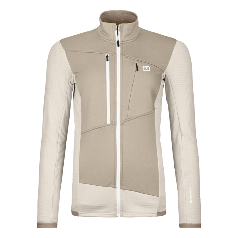 Fleece Grid Jacket - Merino Fleecejakke - Damer