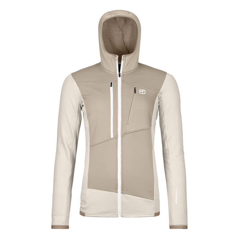 Ortovox Fleece Grid Hoody - Merino Fleecejacke - Damen | Hardloop