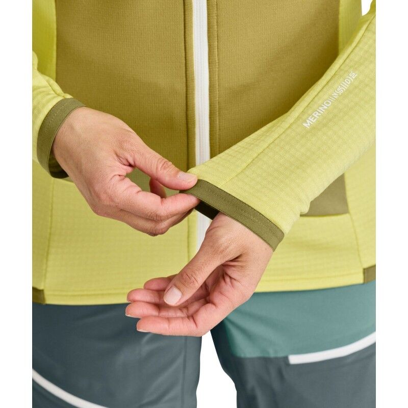 Ortovox Fleece Grid Hoody - Merino Fleecejacke - Damen | Hardloop