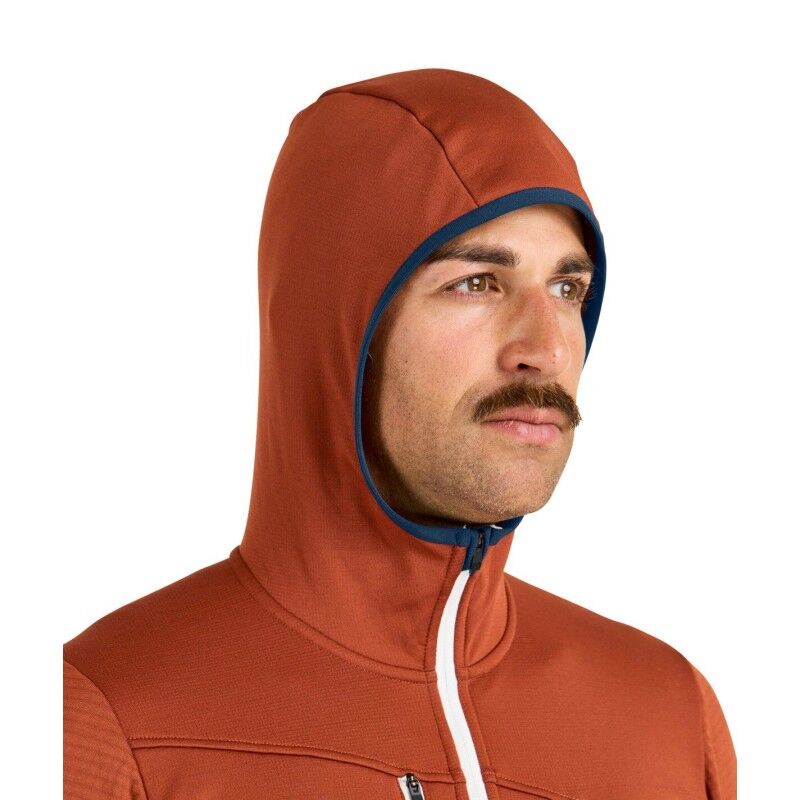 Ortovox Fleece Grid Hoody - Merino Fleecevest - Heren | Hardloop