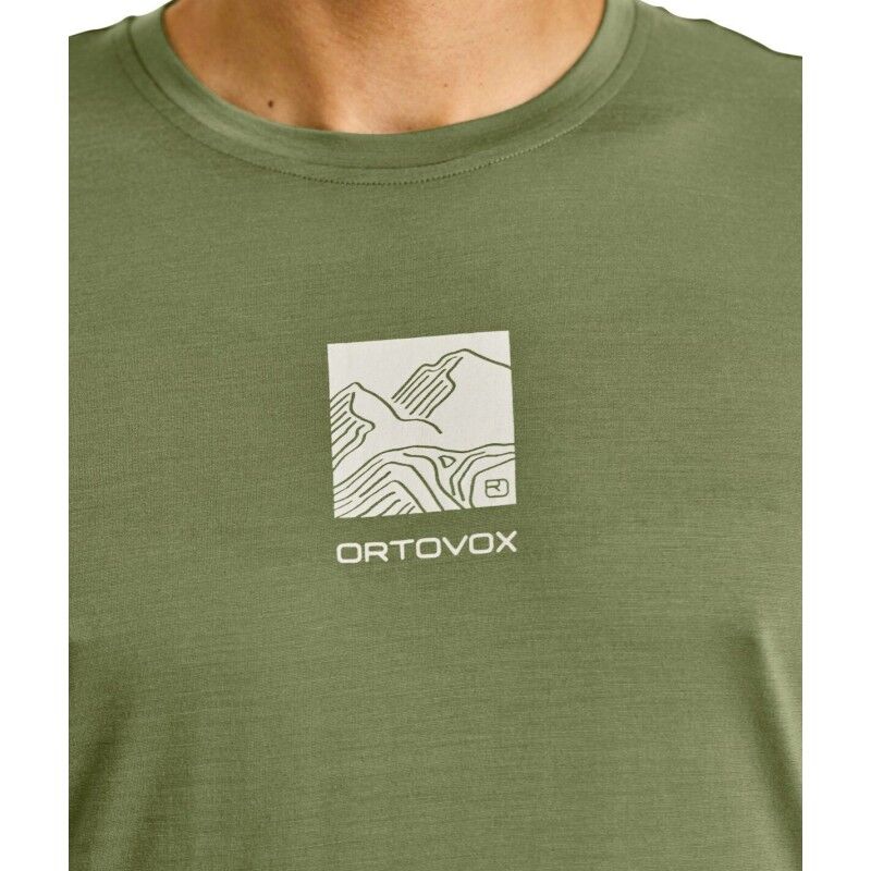 Ortovox 120 Cool Tec Abstract TS - Merinotröja - Herr | Hardloop