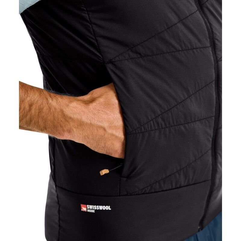 Ortovox Swisswool Piz Duan Vest - Sleeveless merino wool down jacket - Men's | Hardloop