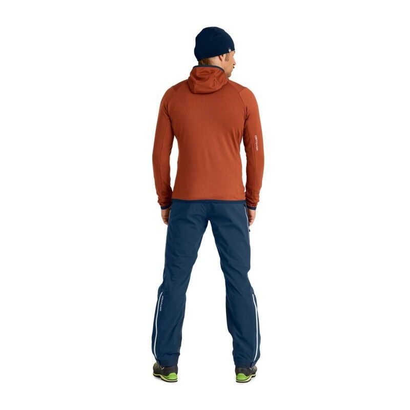 Ortovox Fleece Grid Hoody - Fleece de lã merino homem | Hardloop