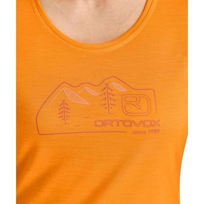 Ortovox 150 Cool Vintage Badge TS - Camiseta de lã merino mulher | Hardloop