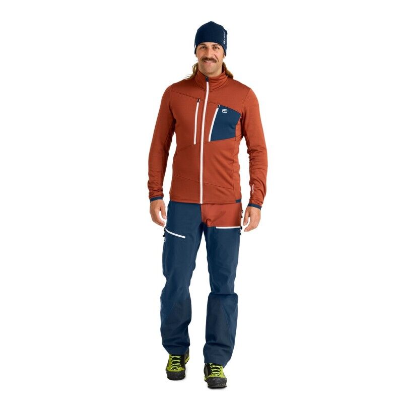 Ortovox Fleece Grid Jacket - Merino Fleece jacket - Men's | Hardloop