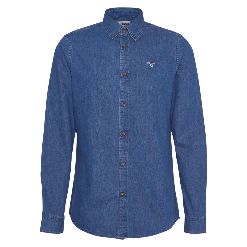 Barbour Chambray Crest Tailored Fit - Koszulka polo meska | Hardloop