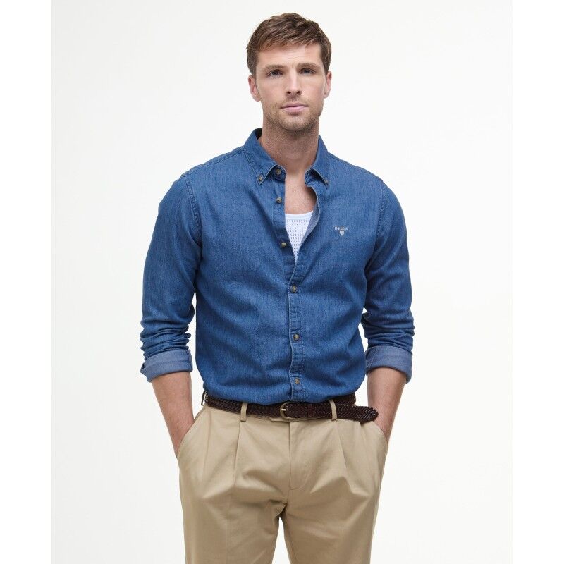 Barbour Chambray Crest Tailored Fit - Polo homme | Hardloop