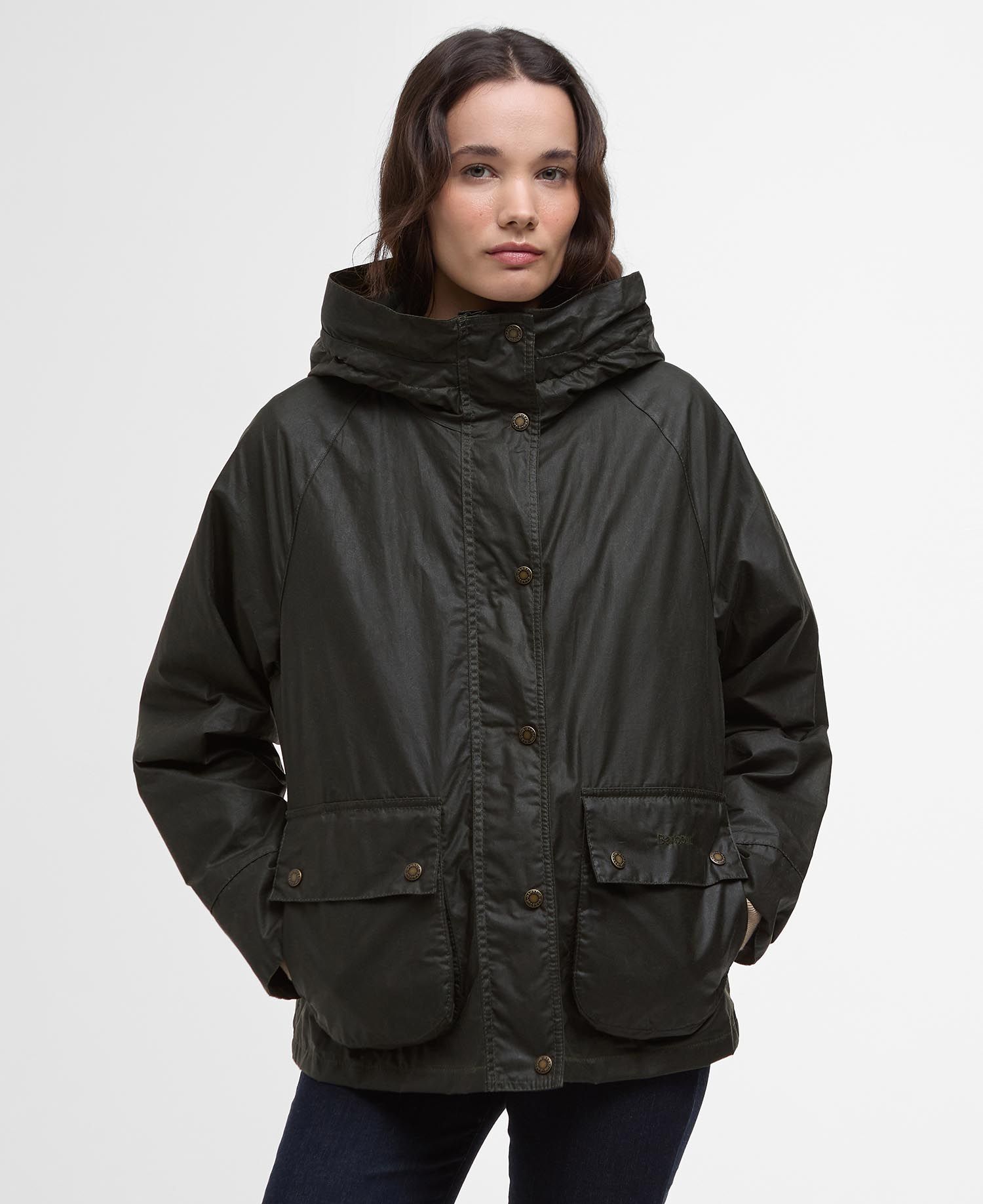 Barbour Hollies Wax Jacket Coat Women's Hardloop