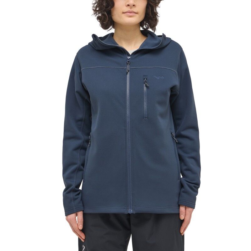 Haglöfs Rosson Mid Hood - Fleecejakke - Damer | Hardloop