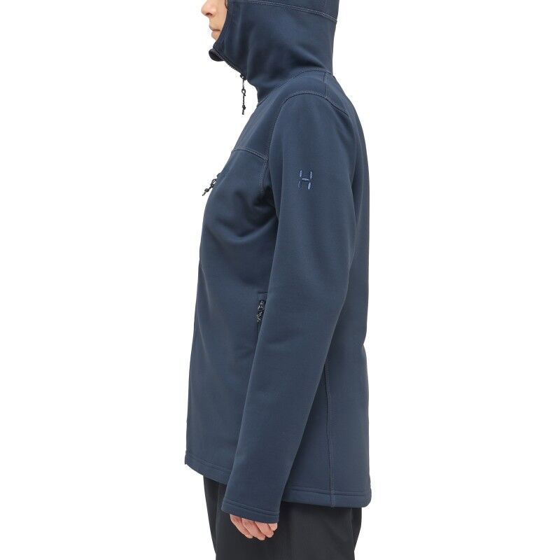 Haglöfs Rosson Mid Hood - Fleecejakke - Damer | Hardloop