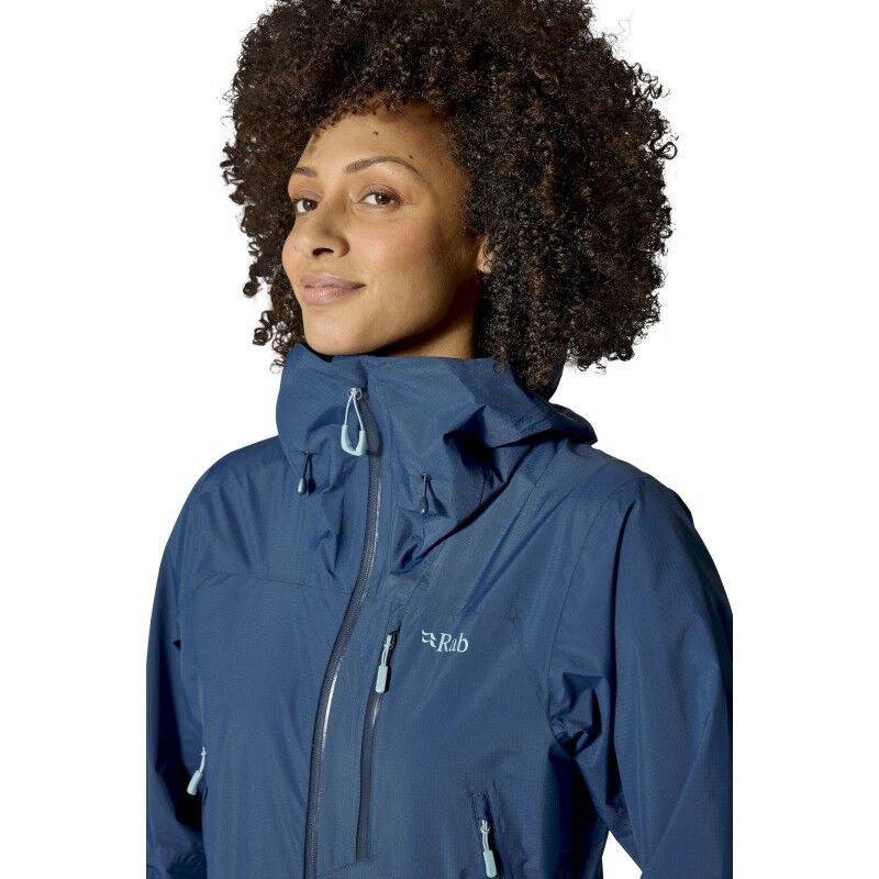 Rab Downpour Mountain Jacket - Hardshelljacka - Dam | Hardloop