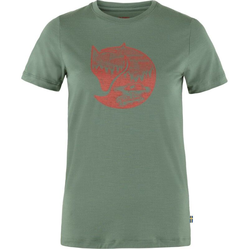 Abisko Wool Fox SS - T-shirt mulher