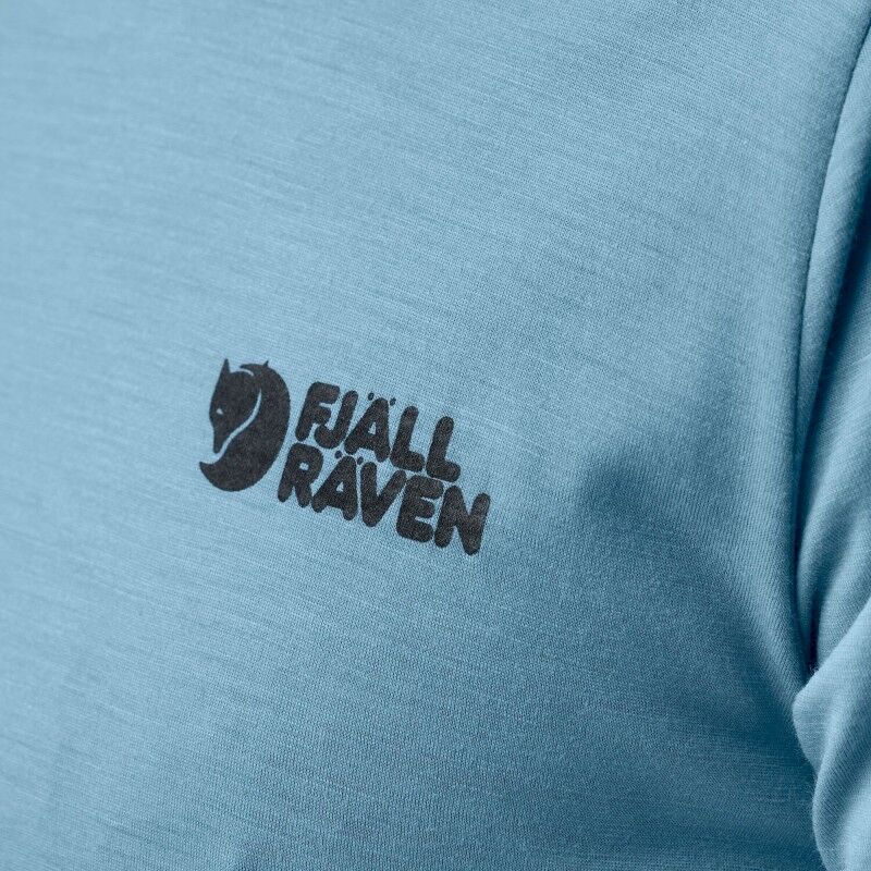 Fjällräven Abisko Wool Logo SS - T-shirt en laine mérinos homme | Hardloop