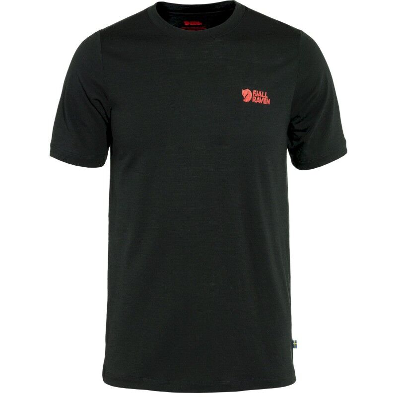 Fjällräven Abisko Wool Logo SS - Koszulka z wełny Merino® męska | Hardloop