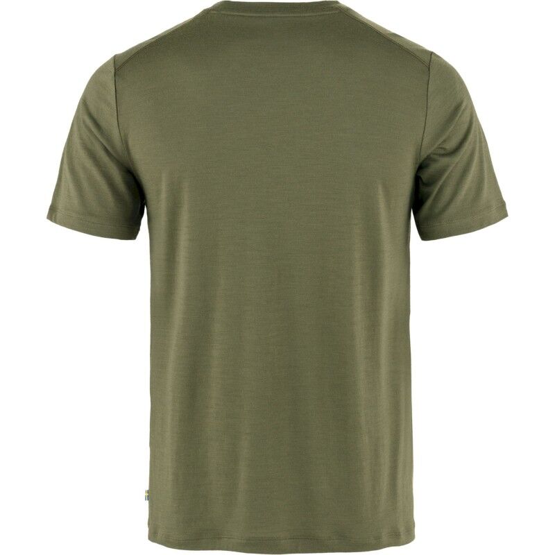 Fjällräven Abisko Wool Logo SS - Merinoshirt - Herren | Hardloop