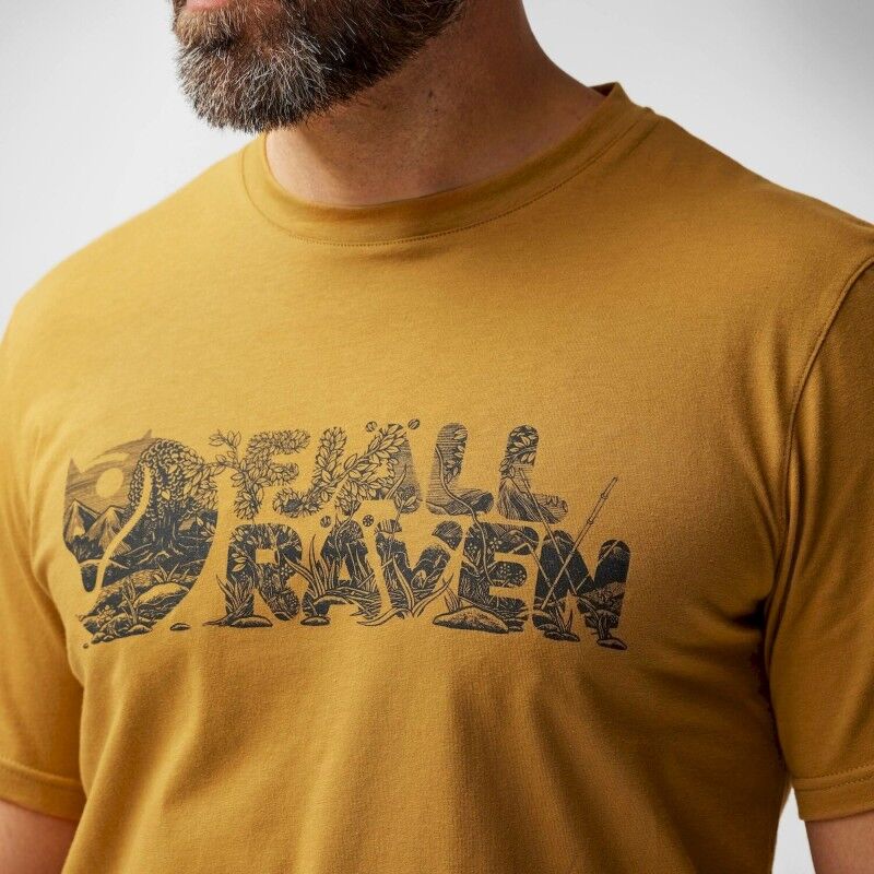 Fjällräven Lush Logo T-shirt - T-shirt homem | Hardloop