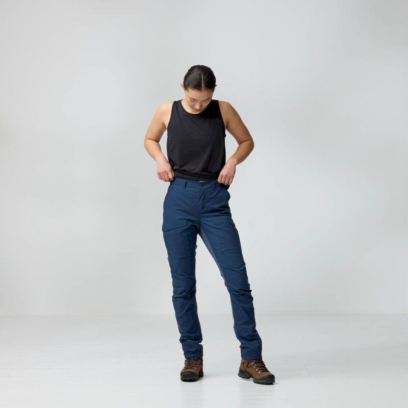 Fjällräven Abisko Hybrid Trail Trousers - Dámské turistické kalhoty | Hardloop