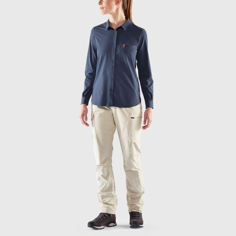 Fjällräven Övik Lite Shirt LS - Camisa mulher | Hardloop